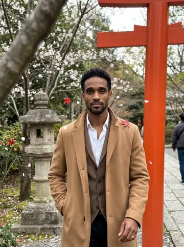 Marcus, AI character: the brick sidewalk outside a vintage thrift store on Ponce de Leon Avenue in Atlanta, late afternoon,…
