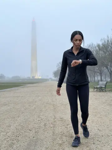 Damilola, AI character: the National Mall at 5 a