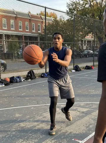 Kwaku, AI character: Banneker basketball courts in Washington D