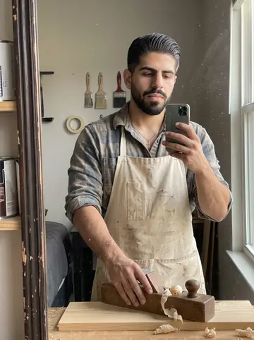 Zayn, AI character: front yard of his mother's small stucco house in Boyle Heights, folding tables and neighbours in the…