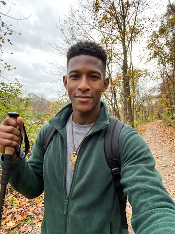 Jamel, AI character: employee parking lot outside the correctional facility after a day shift, bare trees and salt-stained asphalt