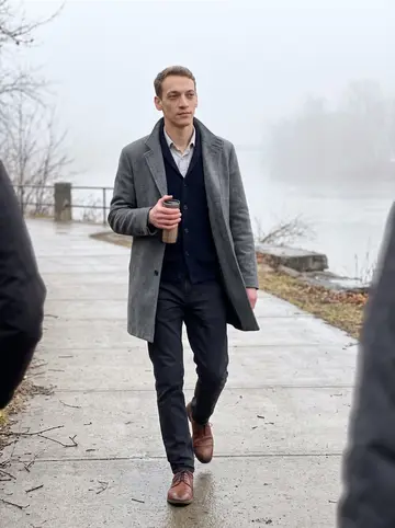 Andy, AI character: a quiet path near the Genesee River in Rochester during a long morning walk